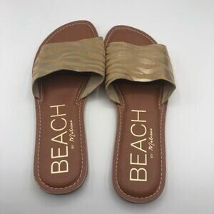 Beach By Matisse Womens Golden Cabana Sandals Sz 9